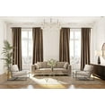thumbnail image 1 of 3S Brother's Extra Long Solid Luxury Matte Velvet Soft Curtain Antique Brass Single Panel Hanging Back Tap & Rod Pocket Home Décor 5-25 Feet Custom Made Curtains -Made in Turkey Each(52"x192"), 1 of 7