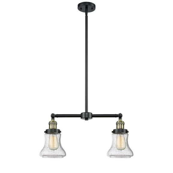 Innovations 2-LT LED Bellmont 22" Chandelier - Black Antique Brass - 209-BAB-G194-LED