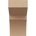thumbnail image 2 of 8"W x 8"D x 16"H Wide Monterey Rough Cedar Woodgrain TimberThane Corbel, Primed Tan, 2 of 6