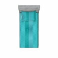thumbnail image 2 of Ambesonne Abstract Fitted Sheet & Pillow Sham Set, Digital Stripes Lines, Full, Turquoise Pale Blue, 2 of 3