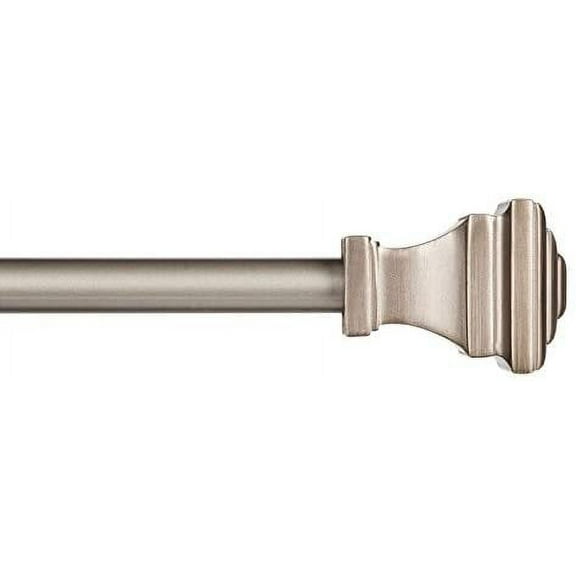 Kenney Fast Fit Curtain Rod - Oil Rubbed Finish - 66 In, Gray