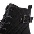 thumbnail image 5 of GLOBALWIN Women's Lace Up Ankle Bootie Military Grey Combat Boots 6M, 5 of 8
