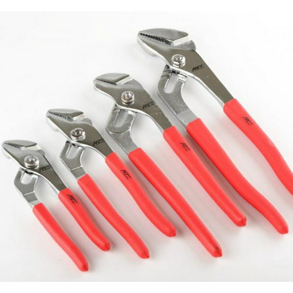 4 Piece Groove Slip Joint Mechanics Plumbers Pliers Tool Set Walmart