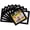 4X4" 10PCS Black, variant on Magnetic Picture Frames with Black Border(2.5"X3.5",12 Pack),Mini Wallet Size Magnet Photo Sleeves Pockets/Holder,Decorations for Home/Office/School/Classroom/Party