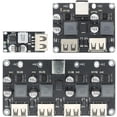 thumbnail image 2 of HUGFEGWE USB QC3.0 QC2.0 USB DC-DC Buck Converter Charging Step Down Module 6-32V 9V 12V 24V to Fast Quick Charger Circuit Board 5V (Color : 2 Channel) CJB91-124263, 2 of 7