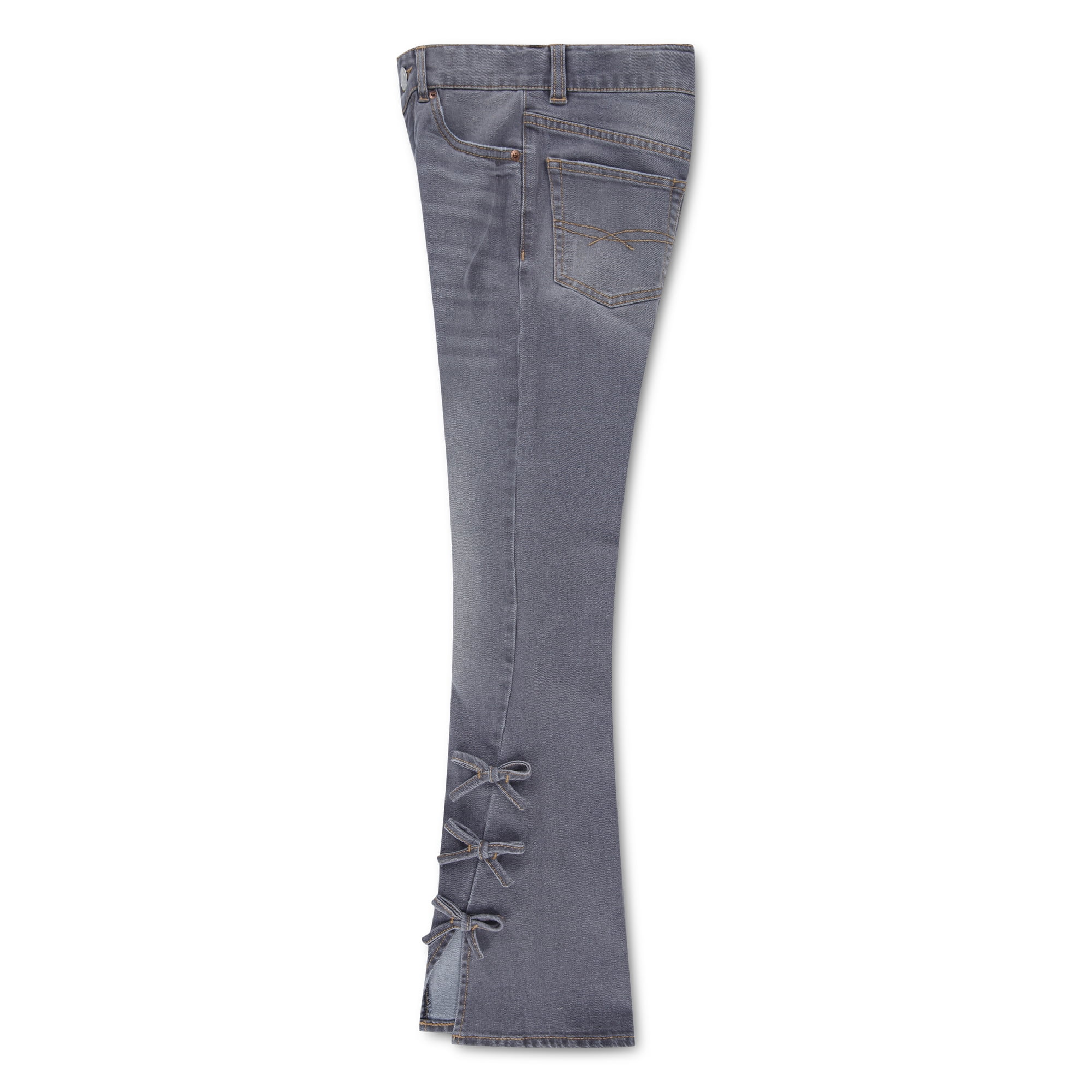 Levi Strauss Signature Girls Seamed Flare with Bows Jeans, Sizes 5-18