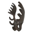 thumbnail image 4 of Set Of 2 Cast Iron Western Rustic Bull Moose Antlers Rack 4 Pegs Wall Hooks, 4 of 9