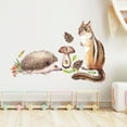 thumbnail image 2 of Binwennn World Map Wall Stickers Wall Sticker 3d Western Wall Stickers Squirrel Encounters Hedgehog Playing Bedroom Living Room Porch Home Wall Decoration Wall Sticker, 2 of 6