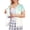 01-Light Green, variant on Women's Post Surgery Short Sleeve Shirt, 4 Pockets Adaptive Open Front Top for Recovery