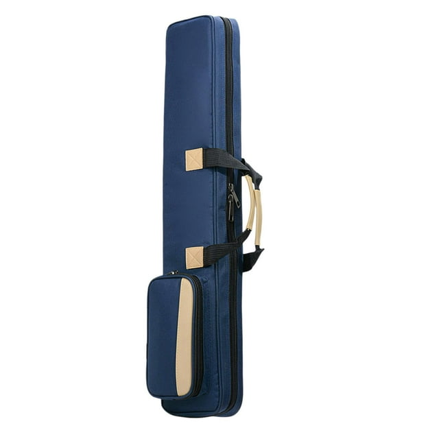 lionlar Premium Travel Carry Case for Flute Wear Resistant Adjustable Shoulder Strap Gig Blue 75cm
