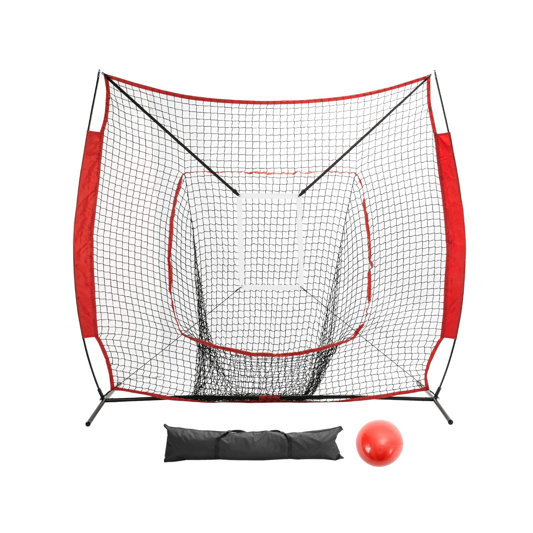7'X7'Baseball & Softball Practice Knotless Net with Target Zone Bundle+