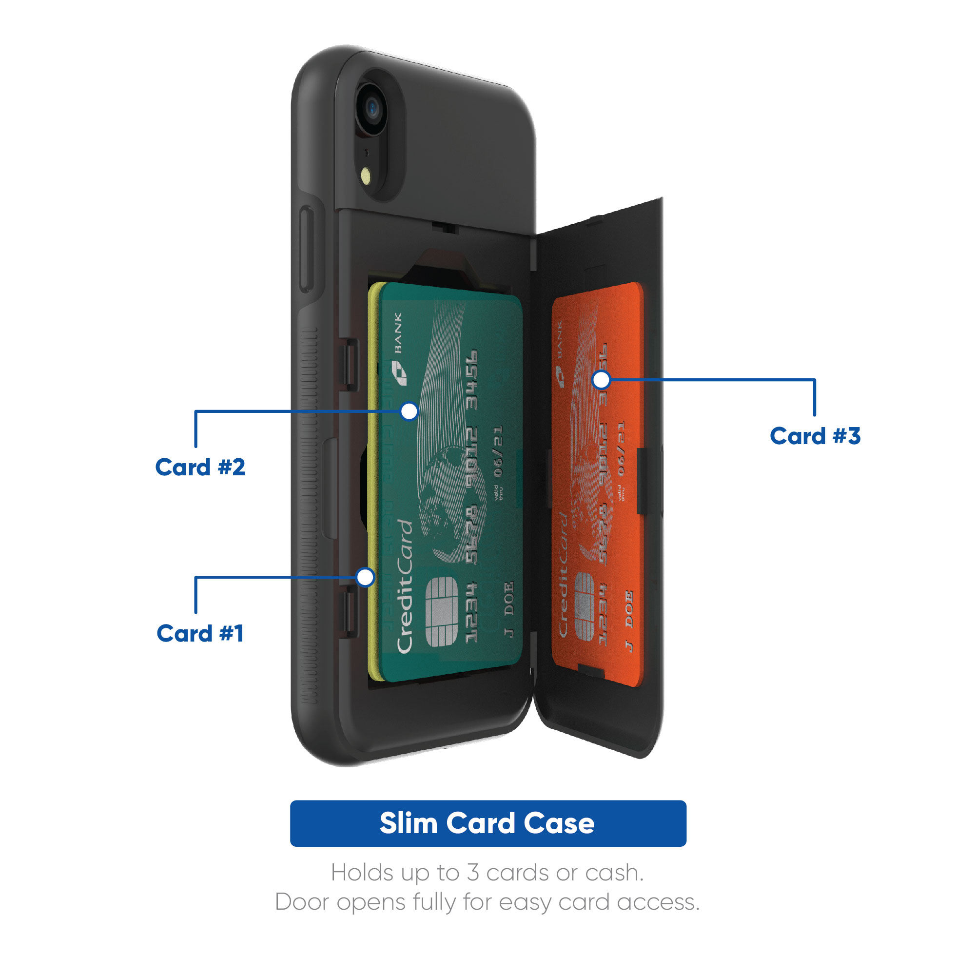 onn. Slim Card Case for iPhone XR - image 3 of 8