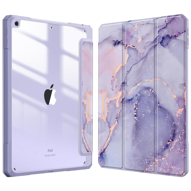 Funda para tablet Fintie para iPad 10.2" 7.ª a 9.ª generación, mármol morado