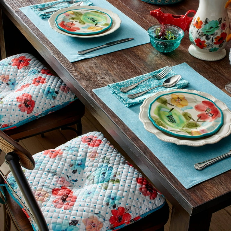 Pioneer woman dining chair cushions hot sale