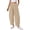 Plaid Khaki White, variant on Plaid Barrel Pants Women Summer Casual Loose Wide Leg Lounge Gingham Trousers Spring Fashion Beach Bottoms