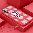 thumbnail image 4 of Hello Kitty Art Phone Case For Samsung Note 8 9 10 20 Plus Lite Ultra A32 A52 A52S A72 A02 A22 Lite Liquid Rope Funda Cover Capa Gift Festivals, 4 of 7