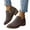 Coffee, variant on Suede Ankle Boots for Women Low Heel Non Slip Low Chunky Booties Fall Winter Walking Outdoor Short Boots with Zipper Gray