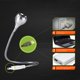 thumbnail image 4 of Inteprter Lámpara LED de escritorio para libros, USB Flexible para interior, hogar, escuela, dormitorio, ordenador portátil, lector de de noche, luz Iluminación y accesorios Plata Luz blanca Inteprter HA072794-03, 4 of 6