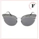 thumbnail image 3 of MIU MIU SCENIQUE MU58TS CRYSTAL Silver Black Oversized Rimless Sunglasses 58T, 3 of 5