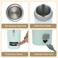 thumbnail image 5 of Portable Electric Kettle for Boiling Water 350ml Stainless Steel Anti-Spill Leak Proof Hot Water Boiler with 4 Variable Presets Keep Warm Function for Travel Work, 5 of 5