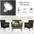 thumbnail image 6 of Costway 8PCS Patio Rattan Furniture Set Cushioned Sofa Coffee Table Backyard Grey, 6 of 11
