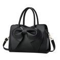 thumbnail image 1 of Elegant Bowknot Handbag Solid-Color Pu Leather Cross-body Bags for Daily Life Dating, 1 of 5
