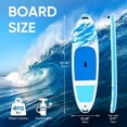thumbnail image 7 of Simenmax Inflatable Stand Up Paddle Board, 400lbs Capacity SUP with Non-Slip EVA Deck, Adjustable Paddle & Backpack, Premium PVC, BlueWhite, 7 of 7