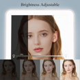 thumbnail image 4 of Rechargeable Travel Makeup Vanity Mirror, Portable Lighted Makeup Beauty Mirror, 3 Color Lighting, Dimmable Touch Screen, 4 of 5