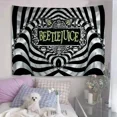 thumbnail image 4 of Tim Burton horror film Beetlejuice Sandworm Tapestry Anime Tapestry Hanging Tarot Hippie Wall Rug Dormitory Wall Hanging Slabs, 4 of 5