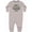 AC-Heather Grey, variant on Daddys Future Hunting Buddy Baby Fleece Romper