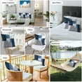thumbnail image 6 of Blue Grey Outdoor Pillow Covers Pack of 2 Abstract Graffiti Modern Mottled Art Waterproof Throw Pillow Covers Decorative Cushion Cases for Patio Garden Tent Balcony Couch 16x16 inch, 6 of 8