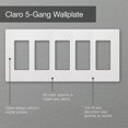thumbnail image 2 of Placa de Pared Lutron CW-5-WH 5 Módulos Sin Tornillos Blanco Brillante, 2 of 6