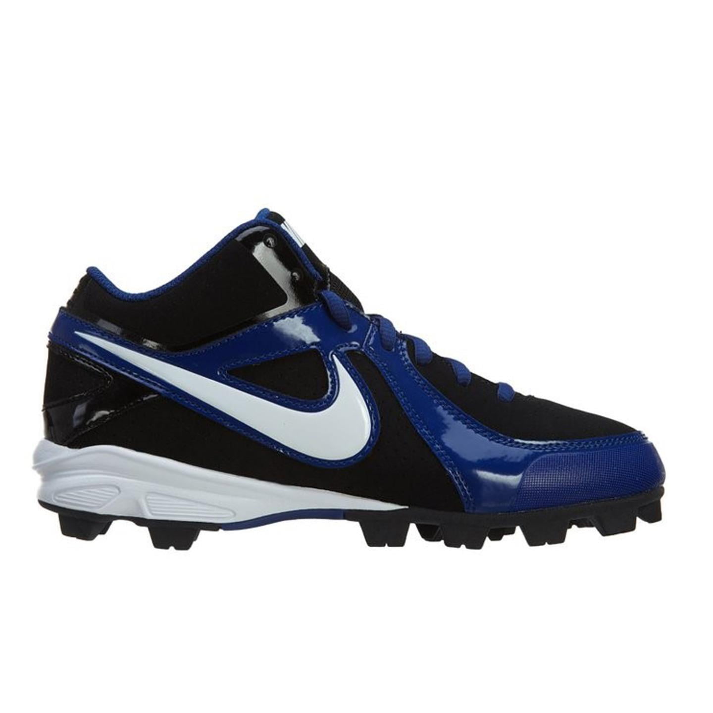 NIKE MVP KEYSTONE 3/4 LE GS BLACK/WHITE ROYAL YOUTH MOLDED BASEBALL CLEATS 2 Y - Walmart.com 
