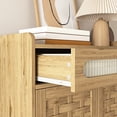 thumbnail image 4 of Tookss Coffee Bar Cabinet Farmhouse Buffet Sideboard with Barn Door,Drawer,Adjustable Shelf,Storage Cabinet for Kitchen, Dining Room, Bathroom, Entryway, 4 of 9