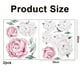 thumbnail image 2 of Calcomanías de pared con flores de peonía en acuarela Calcomanías de pared florales (acuarela rosa y blanca) - Calcomanías de pared con flores, 2 of 5