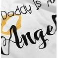 thumbnail image 5 of My Daddy Is An Angel Cute Little One Romper Boys or Girls Infant Baby Brisco Brands 12M, 5 of 7
