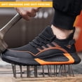 thumbnail image 3 of Zapatos de seguridad deportivos ligeros Anti-iercing con punta de acero cómodos para mujeres y hombres JShteea El nuevo, 3 of 9