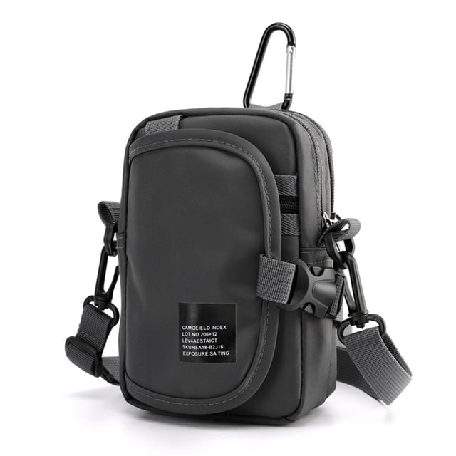 Bolso multifuncional de nailon para hombre, bolso de cintura, impermeable, informal, bolso de hombro, bandolera pequeña