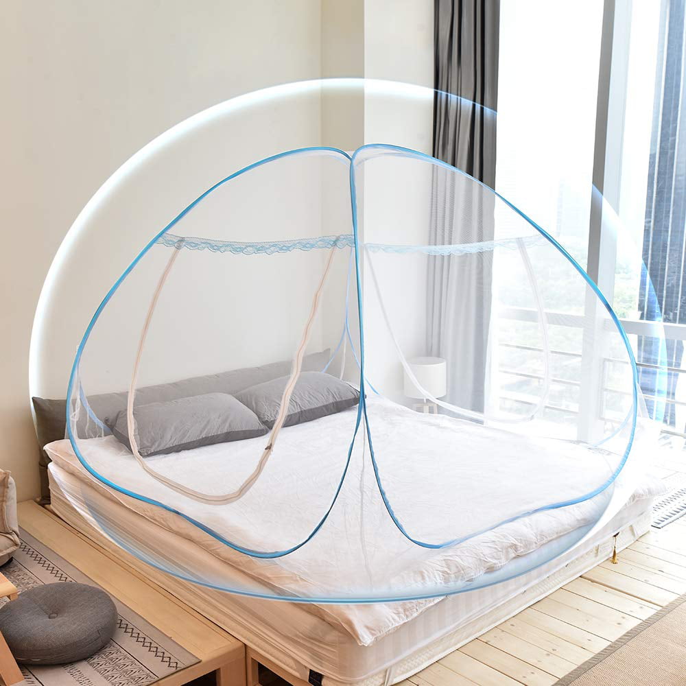 Bed Anti Mosquito Net Automatic Pop Up Tent Mosquito Killer Breathable Portable 
