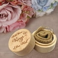 thumbnail image 4 of 1pcs Boîte à Bagues Rétro Personnalisée Mariage Saint-Valentin Support en Bois Boîte à Bijoux, 4 of 9