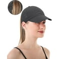 thumbnail image 4 of YooGuoGuo Womens Criss Cross Ponytail Baseball Cap Adjustable Messy Bun Mesh Quick Drying Hat, 4 of 5