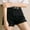 Black women high waisted denim shorts with pockets a1, variant on Cagogo Women's High Waisted Denim Shorts with Pockets Cuffed Casual Summer Basic Regular Fit Shorts Vacation Beach Travel Trousers, Light Blue 2XL