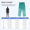 thumbnail image 4 of Lsque Teal Turquoise1 Print Men's Pajama Pants, Lounge Pant - Comfortable Home Wear,Elastic Waistband, Stylish Design-Small, 4 of 9