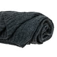 thumbnail image 3 of Parkland Collection Carol Self Patterned Gray 52" x 52" WOVEN HANDLOOM Throw, 3 of 5