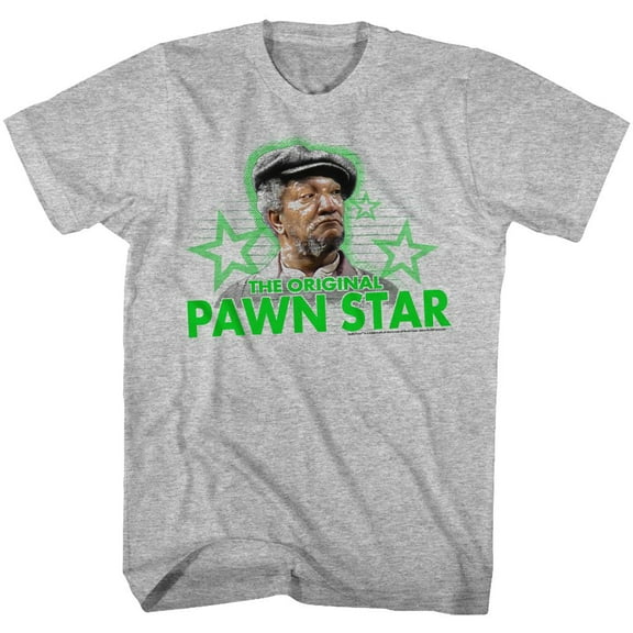 Redd Foxx Pawn Star3 Gray Heather Adult T-Shirt 3Xlt