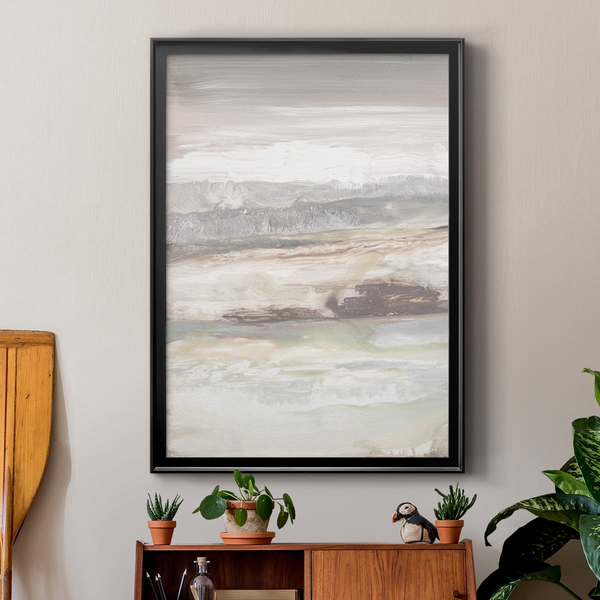 Neautral September Sky Premium Framed Print - Ready to Hang