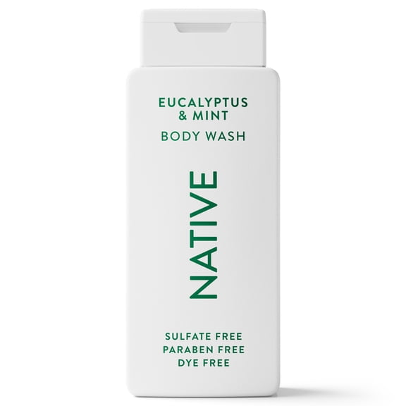 Native Body Wash, Eucalypts & Mint, Sulfate Free, for Women & Men, 18 fl oz