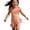 Orange, variant on Xijirk Girls Gradient Tie-D Yearse Print Skirted One-Piece Swimsuit Ruffle Strap Swimwear with Drawstring Side for Beach & Pool,5-6 Years
