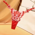 thumbnail image 2 of Vente de Liquidation 2025 Culottes pour Femmes, String Mode Broderie Papillon, Culottes en Maille Creuse, 2 of 3