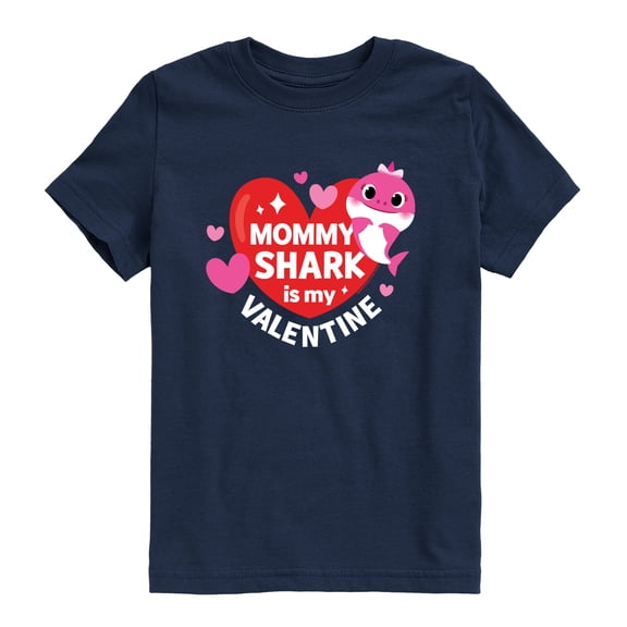 Baby Shark - Mommy Shark Is My Valentine - Toddler Boys Short Sleeve Graphic T-Shirt